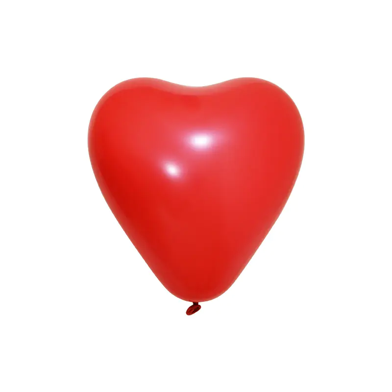 12" Red Heart Shaped Balloon 100 PCS